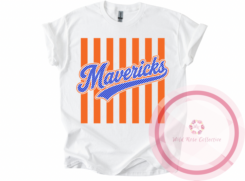 SA Mavericks Stripes & Polka Dot Tshirt