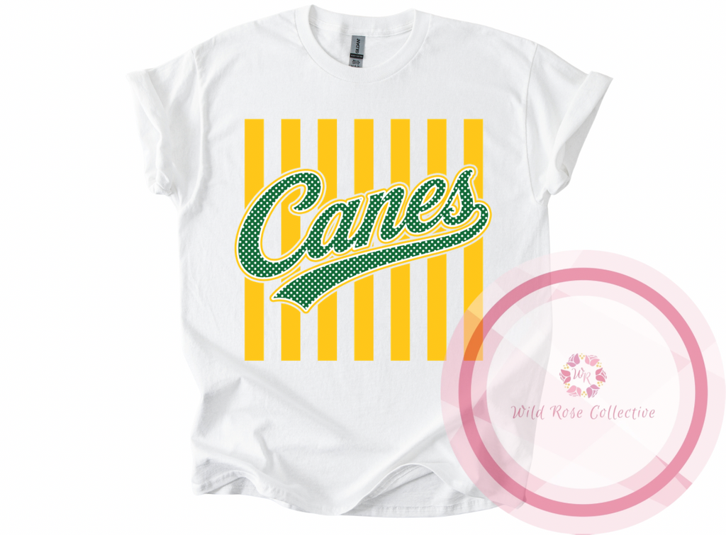 Canes Stripes & Polka Dot Tshirt