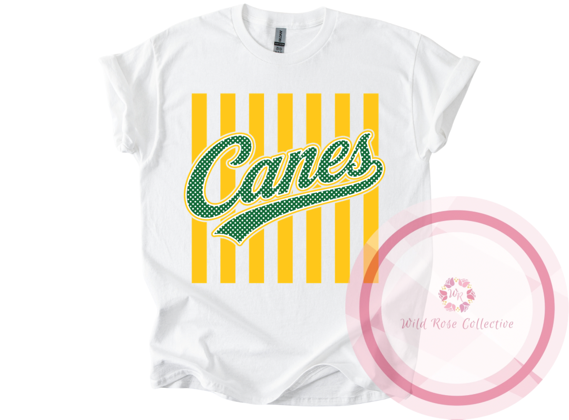 Canes Stripes & Polka Dot Tshirt