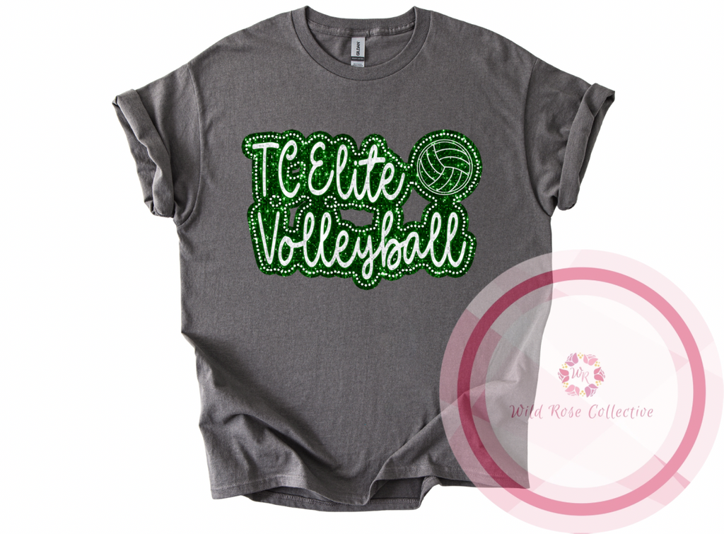 TC Elite Volleyball Dotted Glitter Tshirt