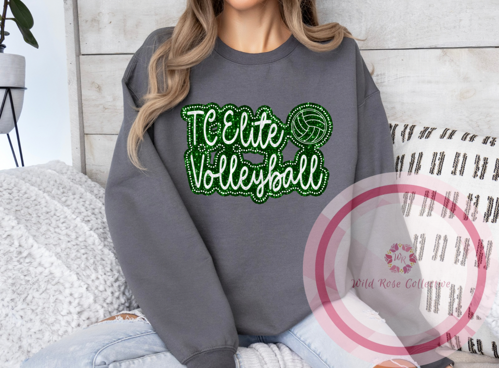 TC Elite Volleyball Dotted Glitter Sweatshirt