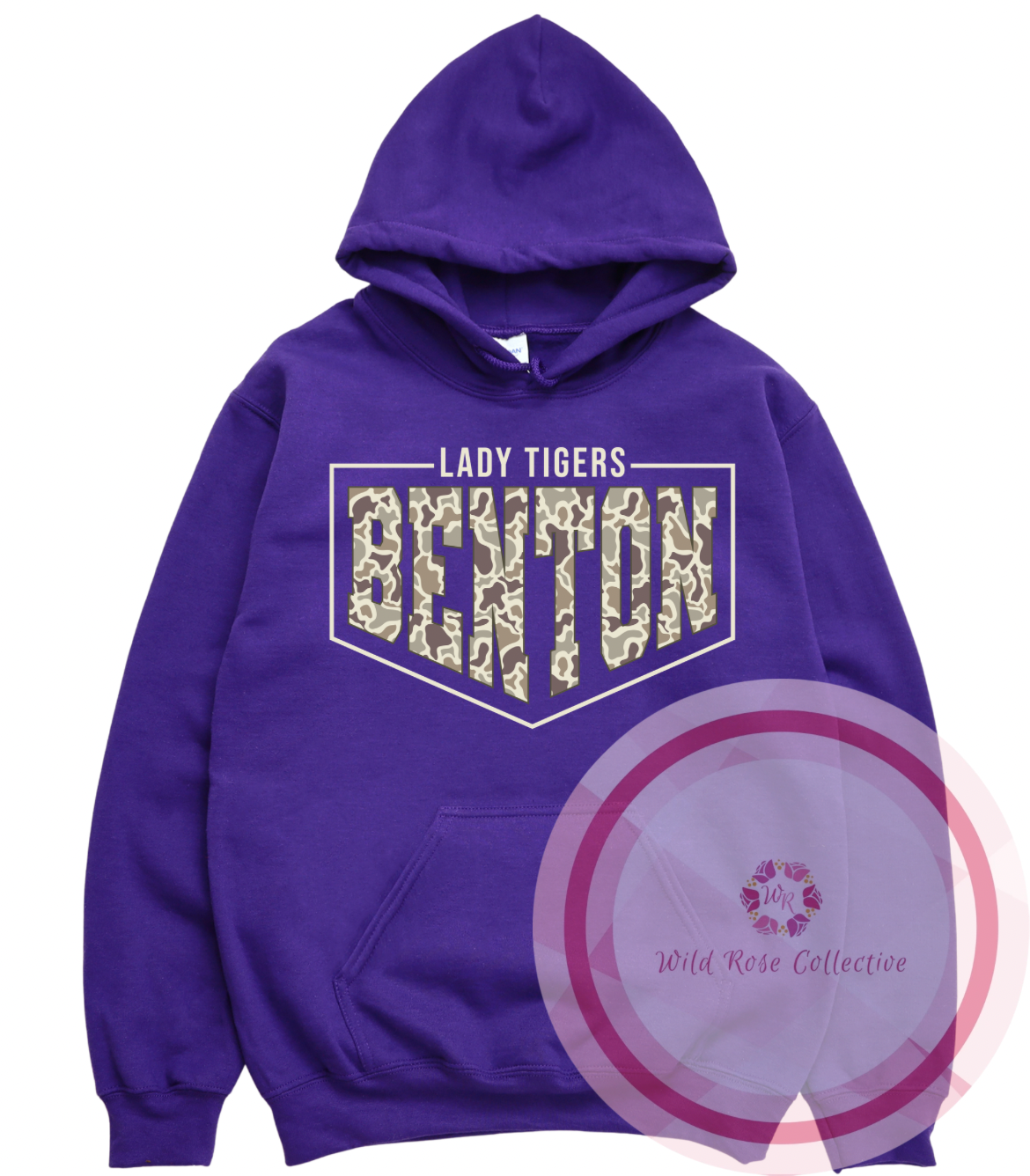 Camo Benton Lady Tigers Hoodie
