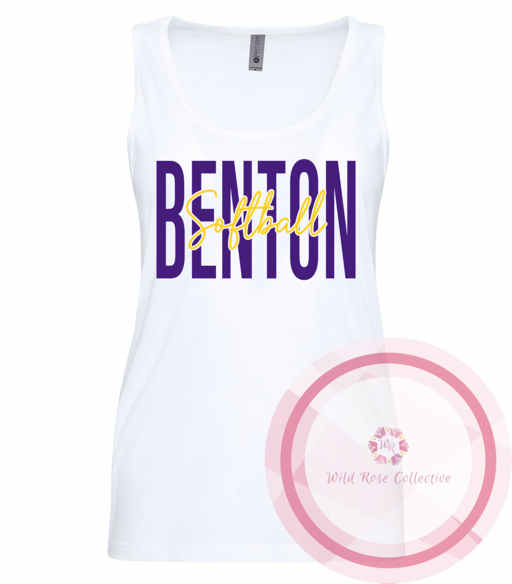Benton Softball Cotton Tank Top