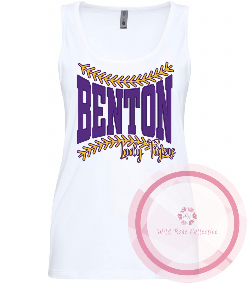 Benton Lady Tigers Laces Cotton Tank Top