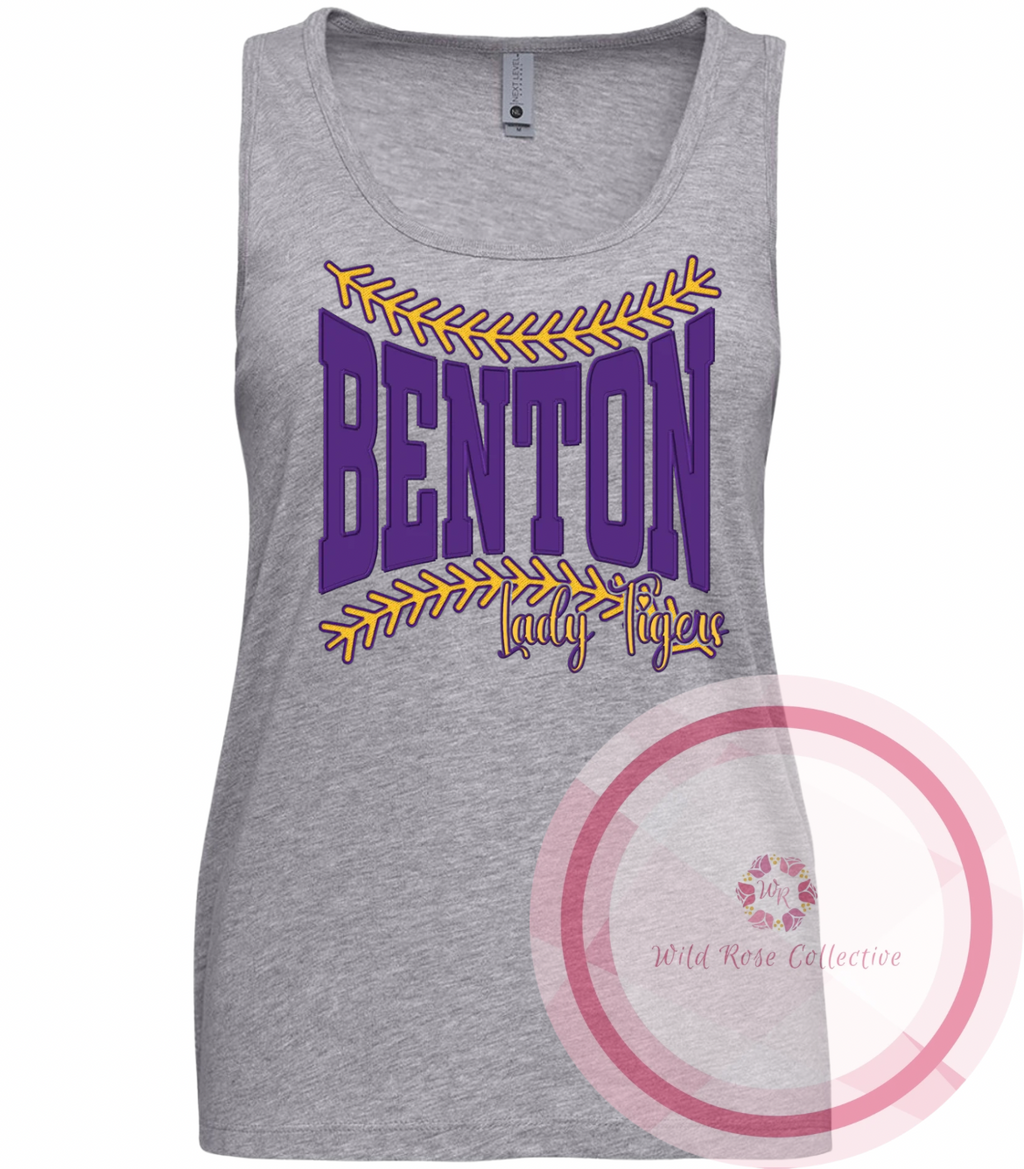 Benton Lady Tigers Laces Cotton Tank Top