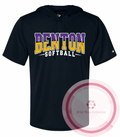 Benton Softball Performance Hooded Short Sleeve Tshirt