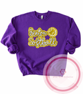 Benton Softball Dotted Glitter Sweatshirt