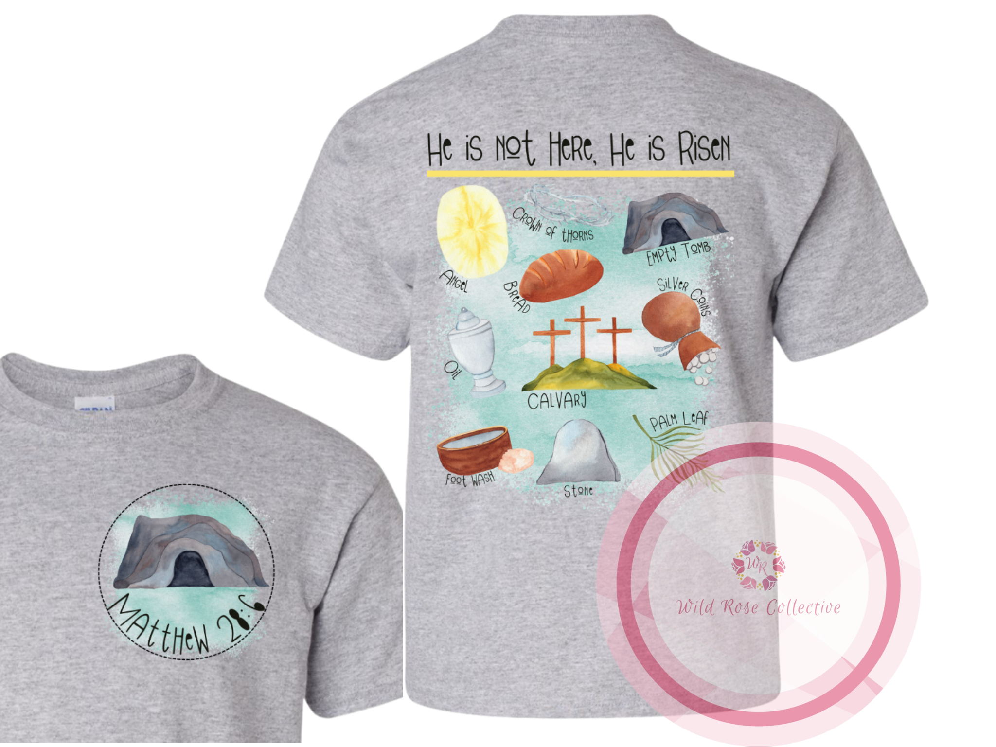He is Risen - front & back