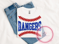 Rangers baseball lace tshirt