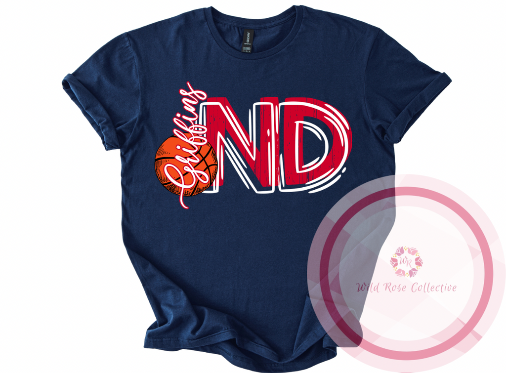 ND Griffins Basketball Tshirt