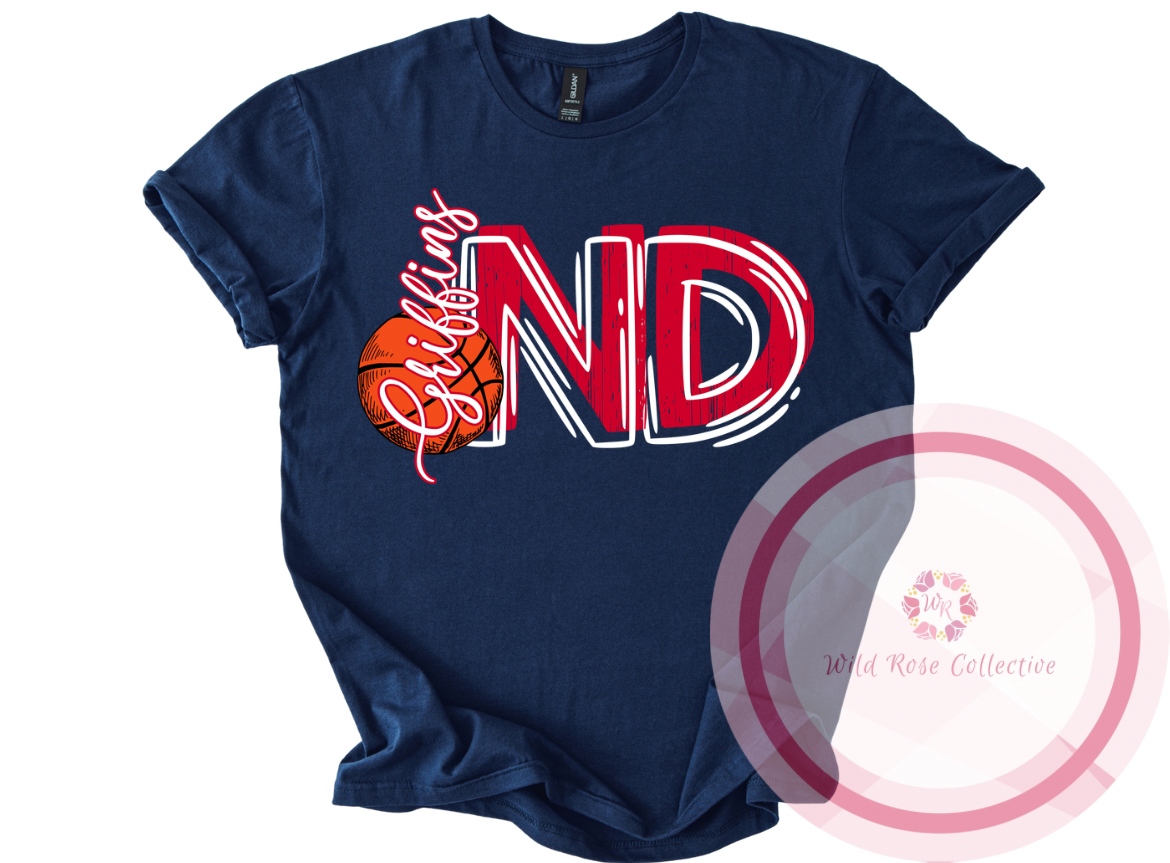 ND Griffins Basketball Tshirt